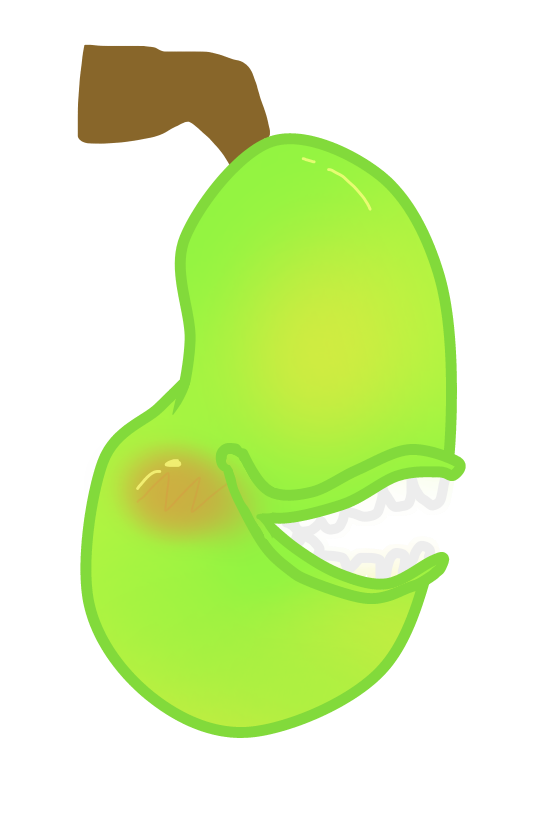 pear clipart kawaii