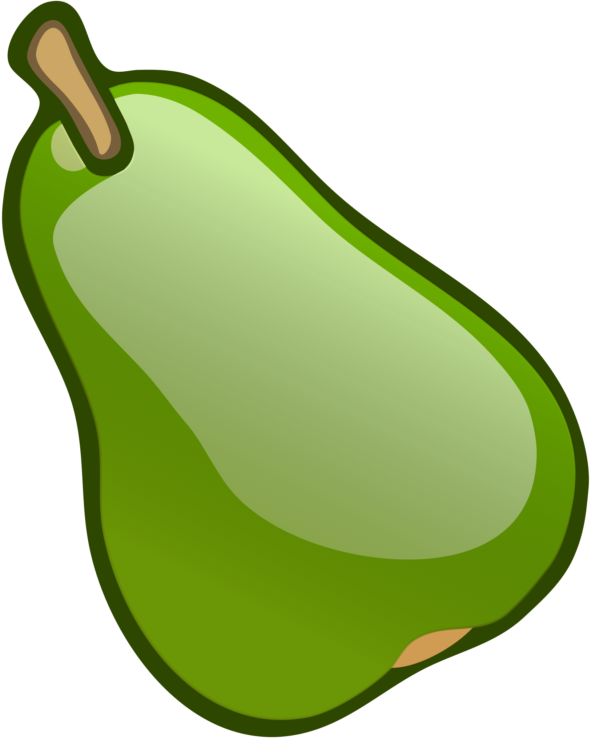 pear clipart pear outline