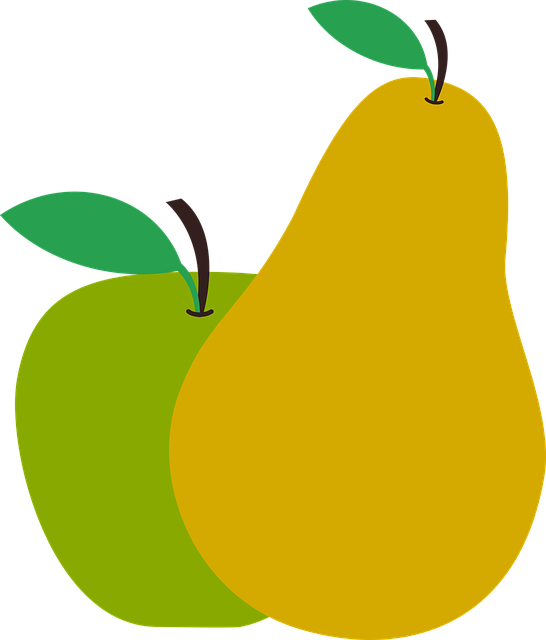 Pear clipart pera. Cestas de frutas las