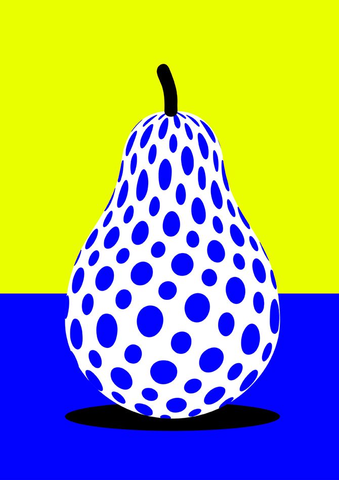 pear clipart pop art