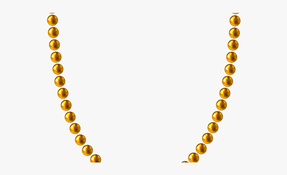 Bracelet necklace . Pearl clipart gold bead
