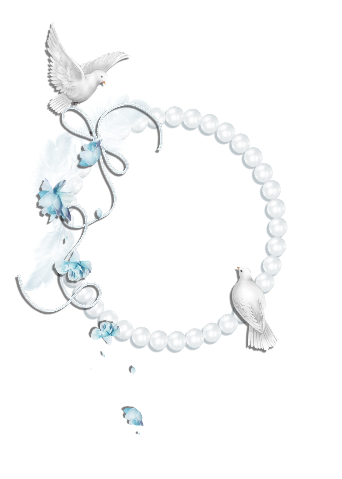 Pearl clipart pearl bracelet. White round transpare frame