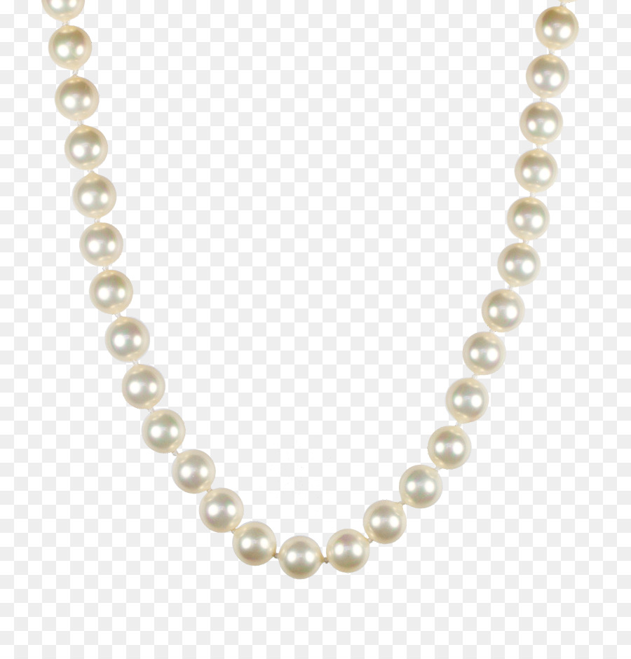Pearl clipart silver necklace. Gold chain transparent 