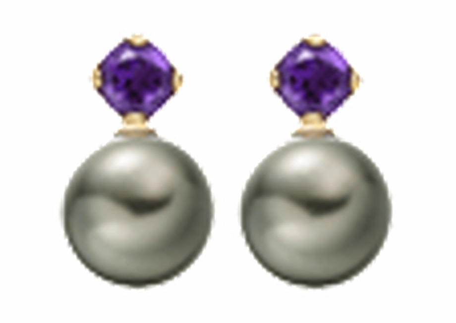 Amethyst pearl earrings thumb. Pearls clipart winterson