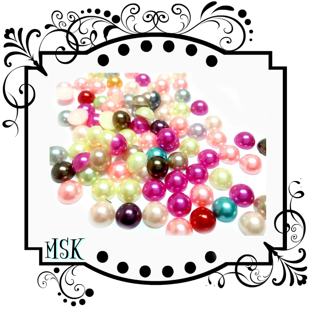 pearls clipart colorful