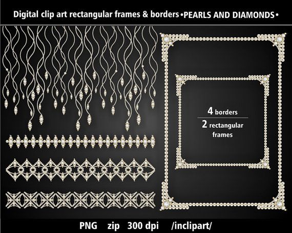 pearls clipart diamonds and pearl