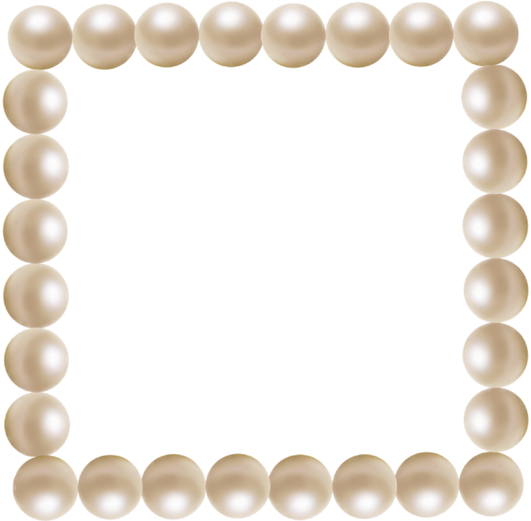 pearls clipart frame