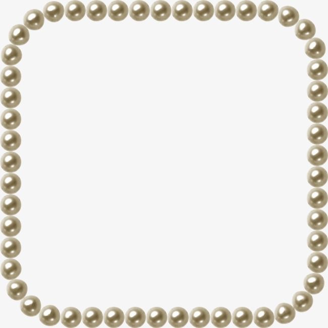 Pearl jewelry png transparent. Pearls clipart frame