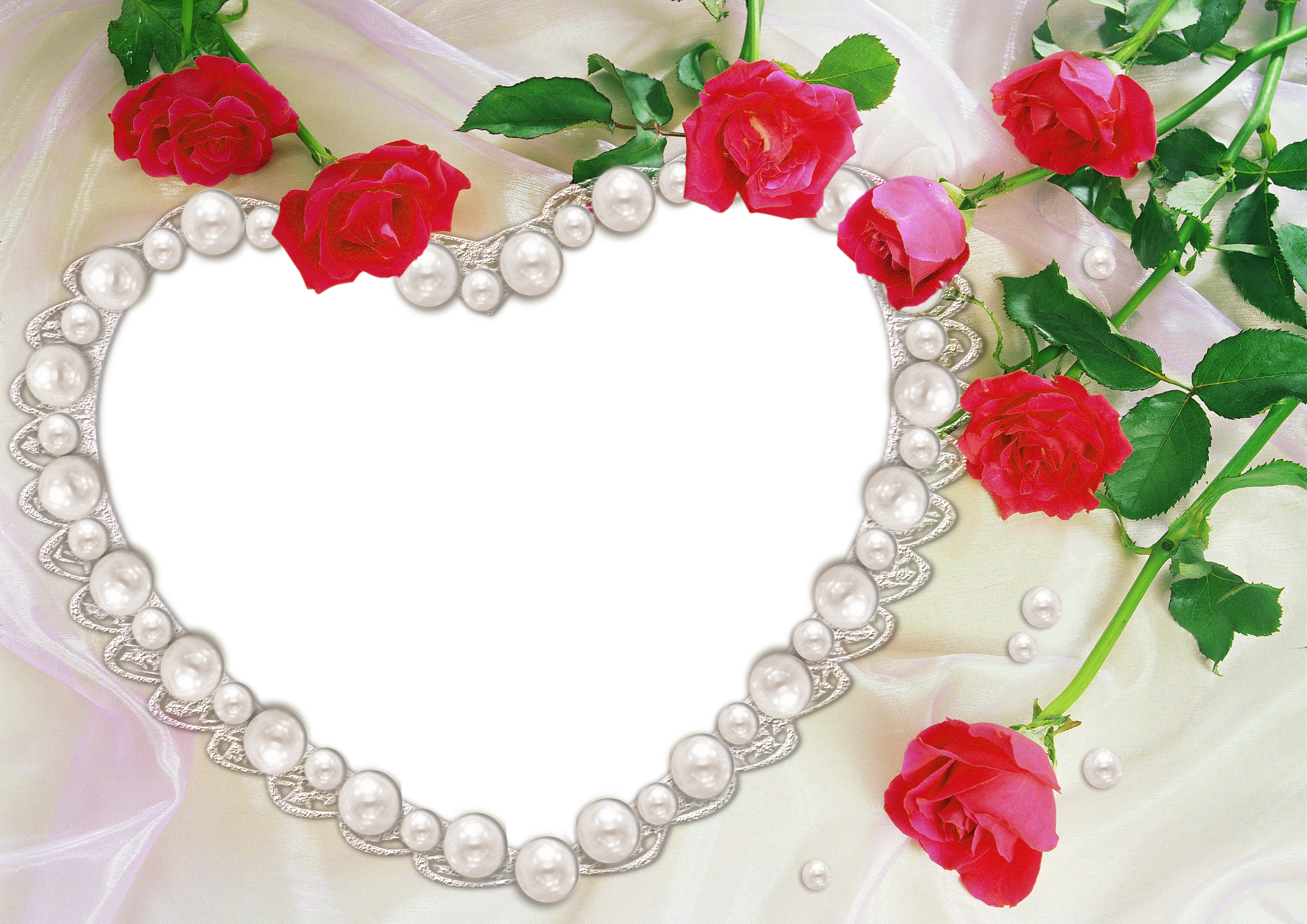 pearls clipart heart shape