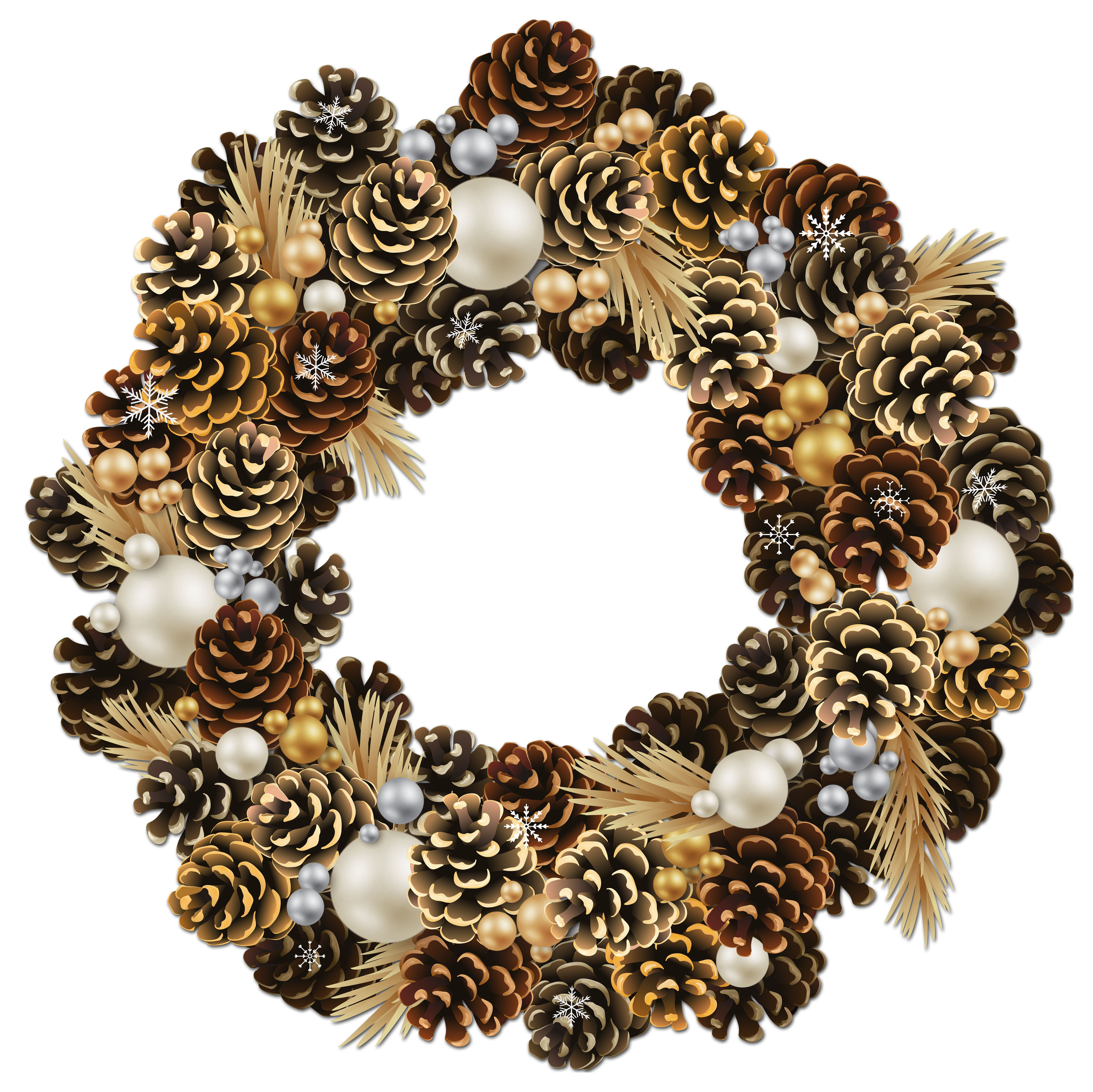 pinecone clipart christmas