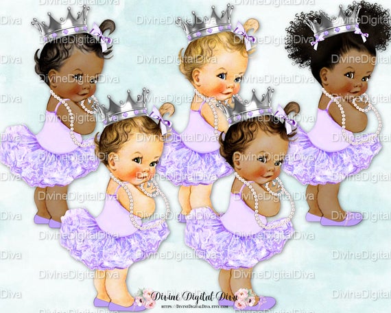 Ballerina lavender silver crown. Pearls clipart princess necklace