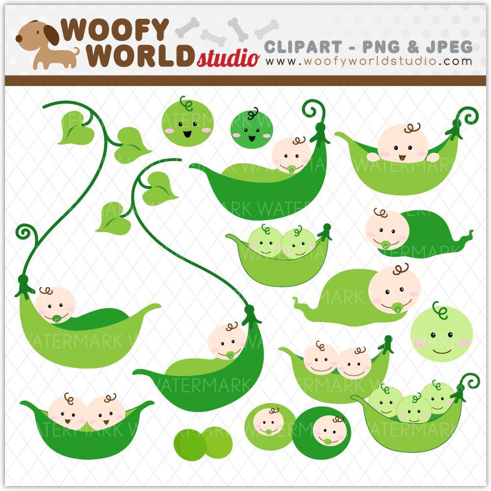Little in a pod. Peas clipart baby pea
