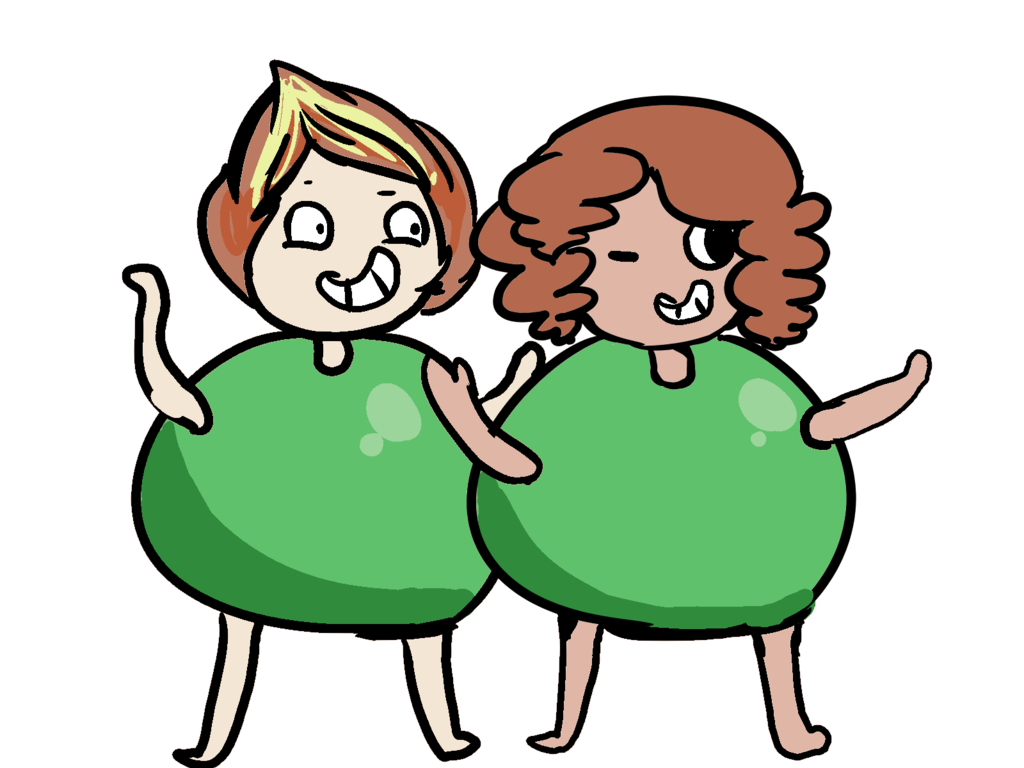 Peas clipart comic. Two in a pod