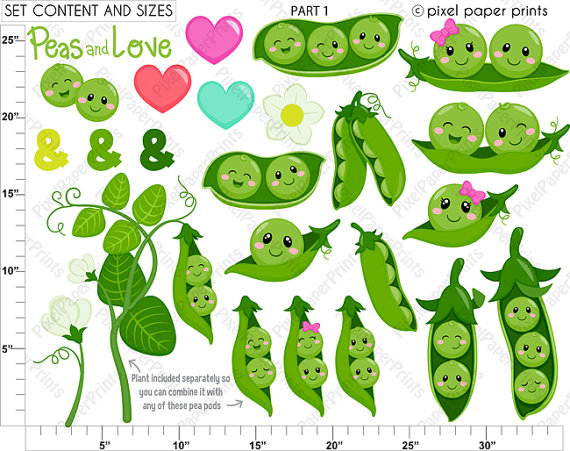 peas clipart cup