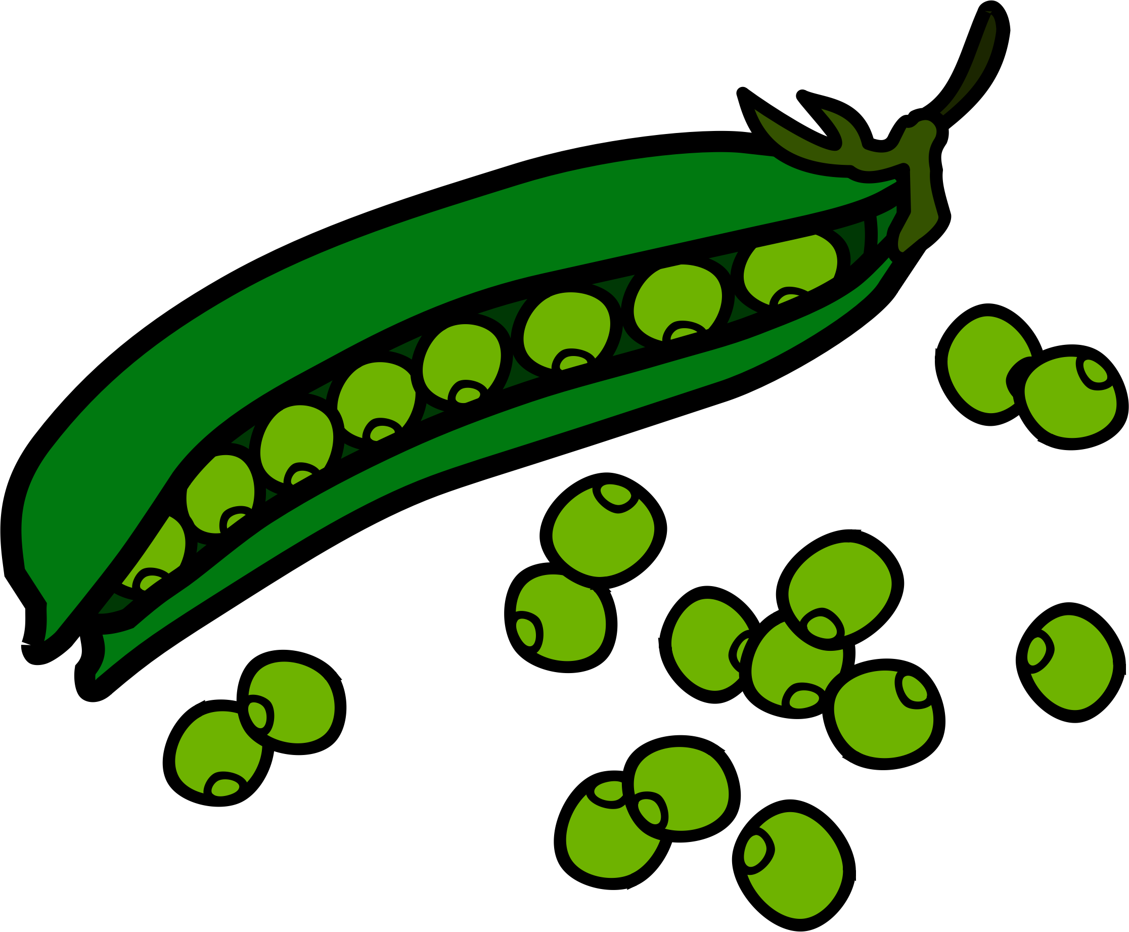 English exercises fruits vegetables. Peas clipart single