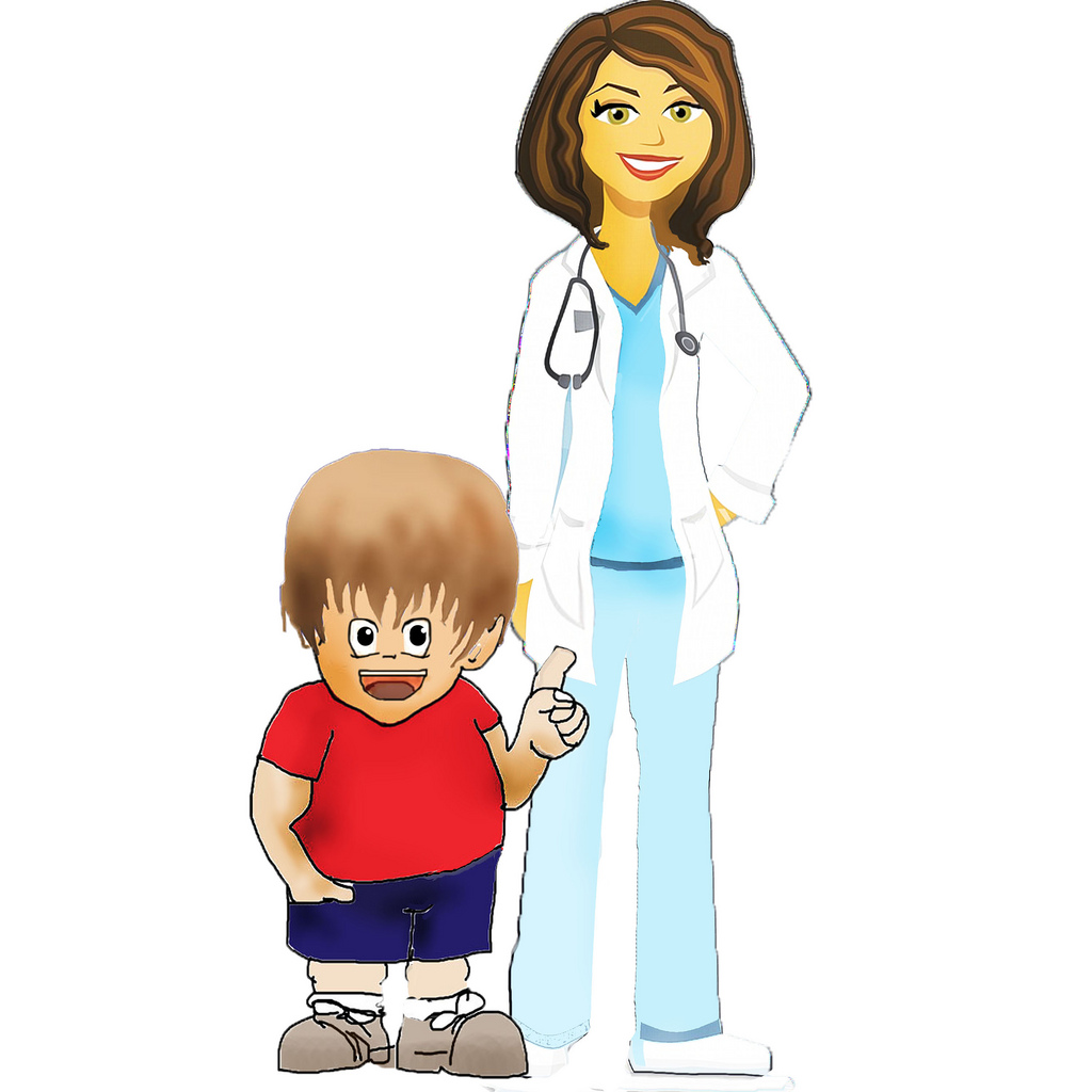 pediatrician clipart cartoon girl
