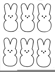 peeps clipart black and white