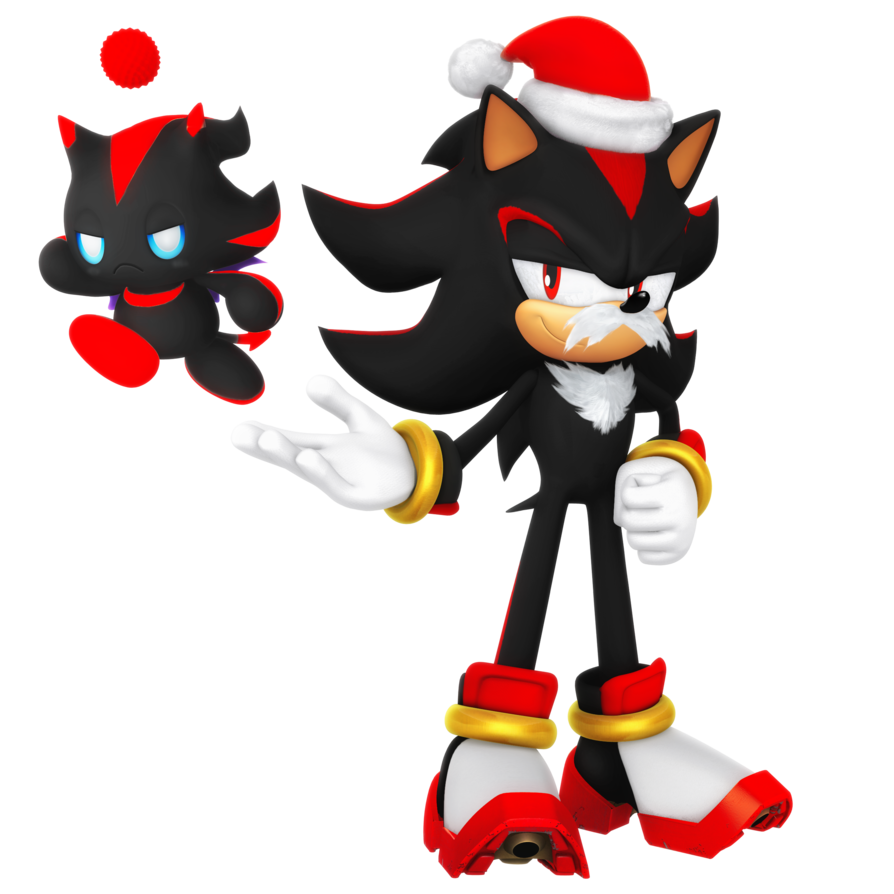 Santa and chao render. Reflection clipart shadow boy