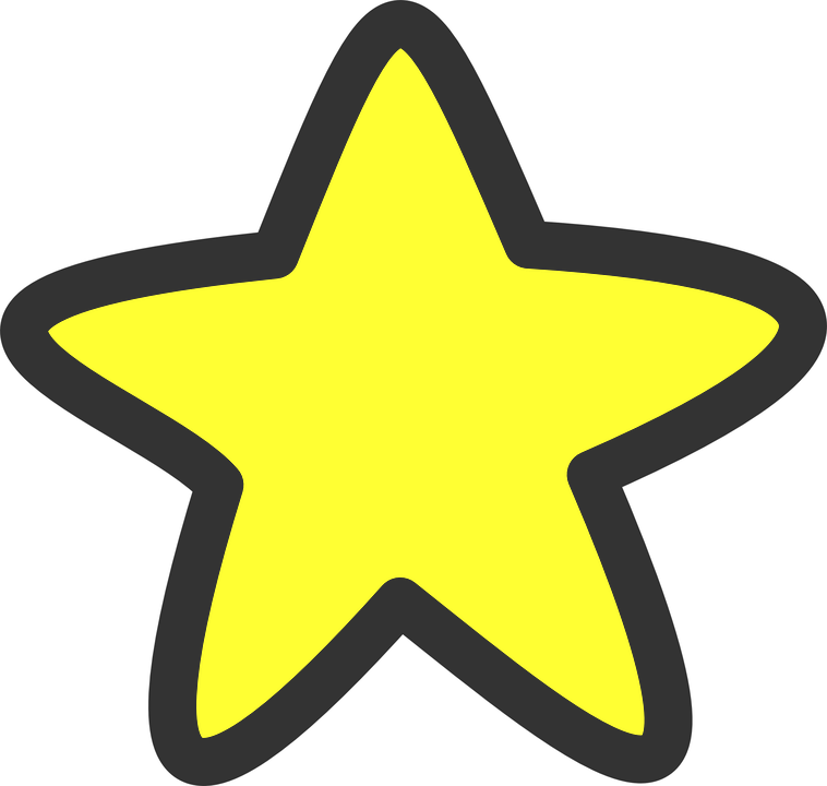 pointing clipart star shape
