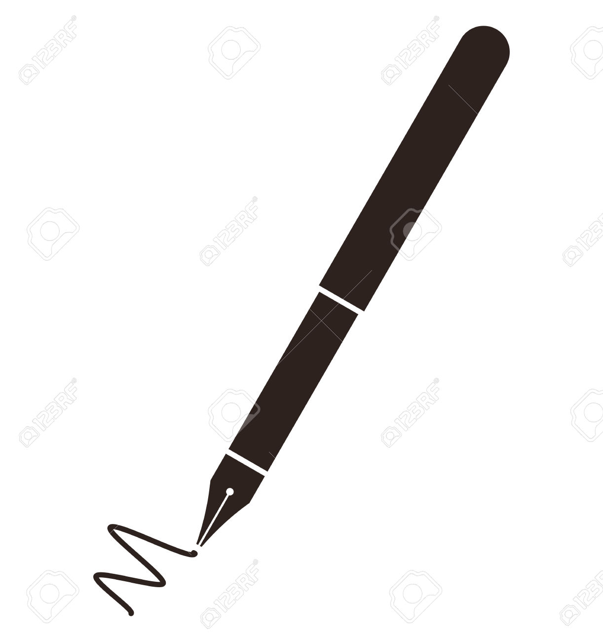 Pen clipart ink pen.  fountain clipartlook