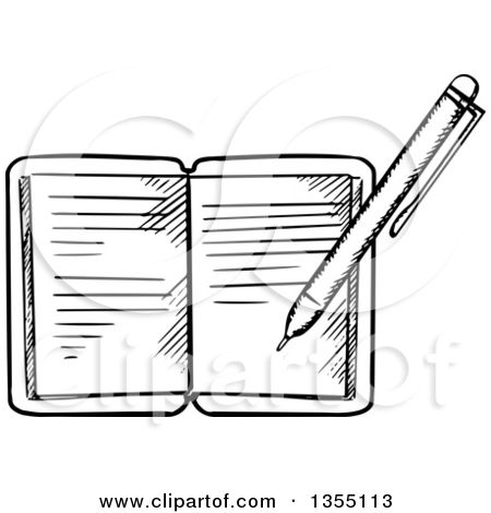 pen clipart journal