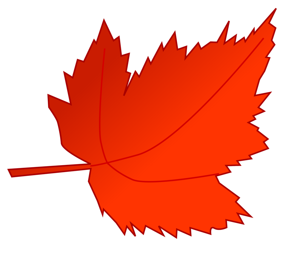 Red fall clip art. Pen clipart leaf
