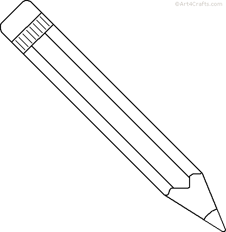 pencil clipart black and white