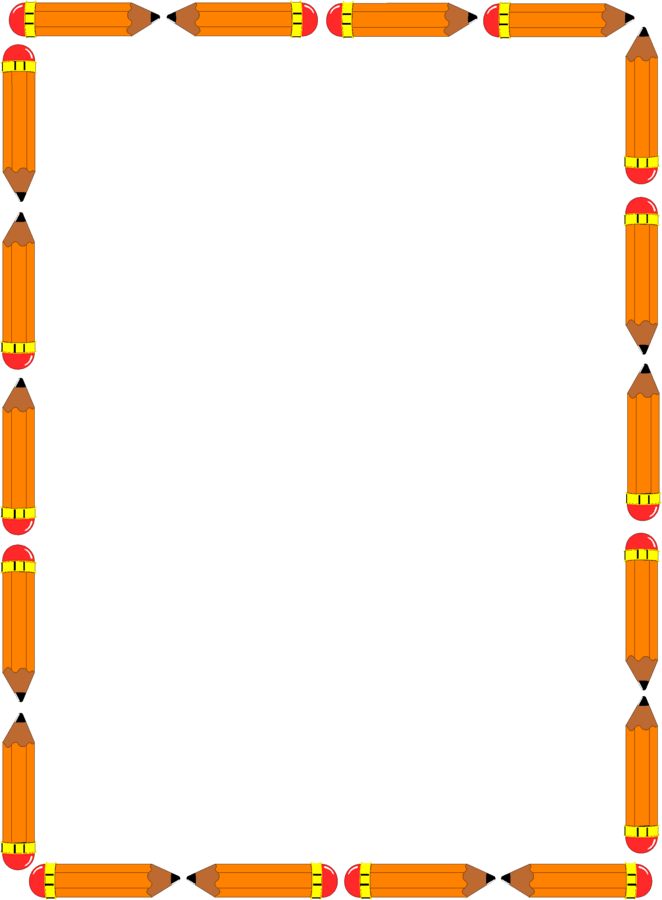 pencil clipart borders
