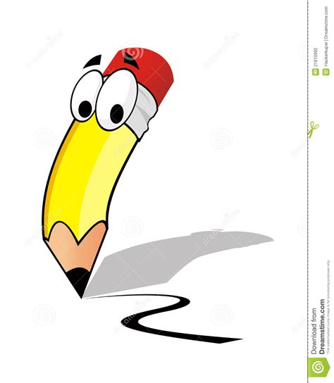 pencil clipart curved