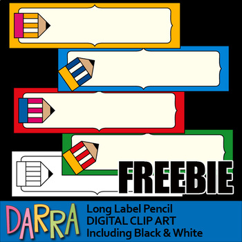 pencil clipart label