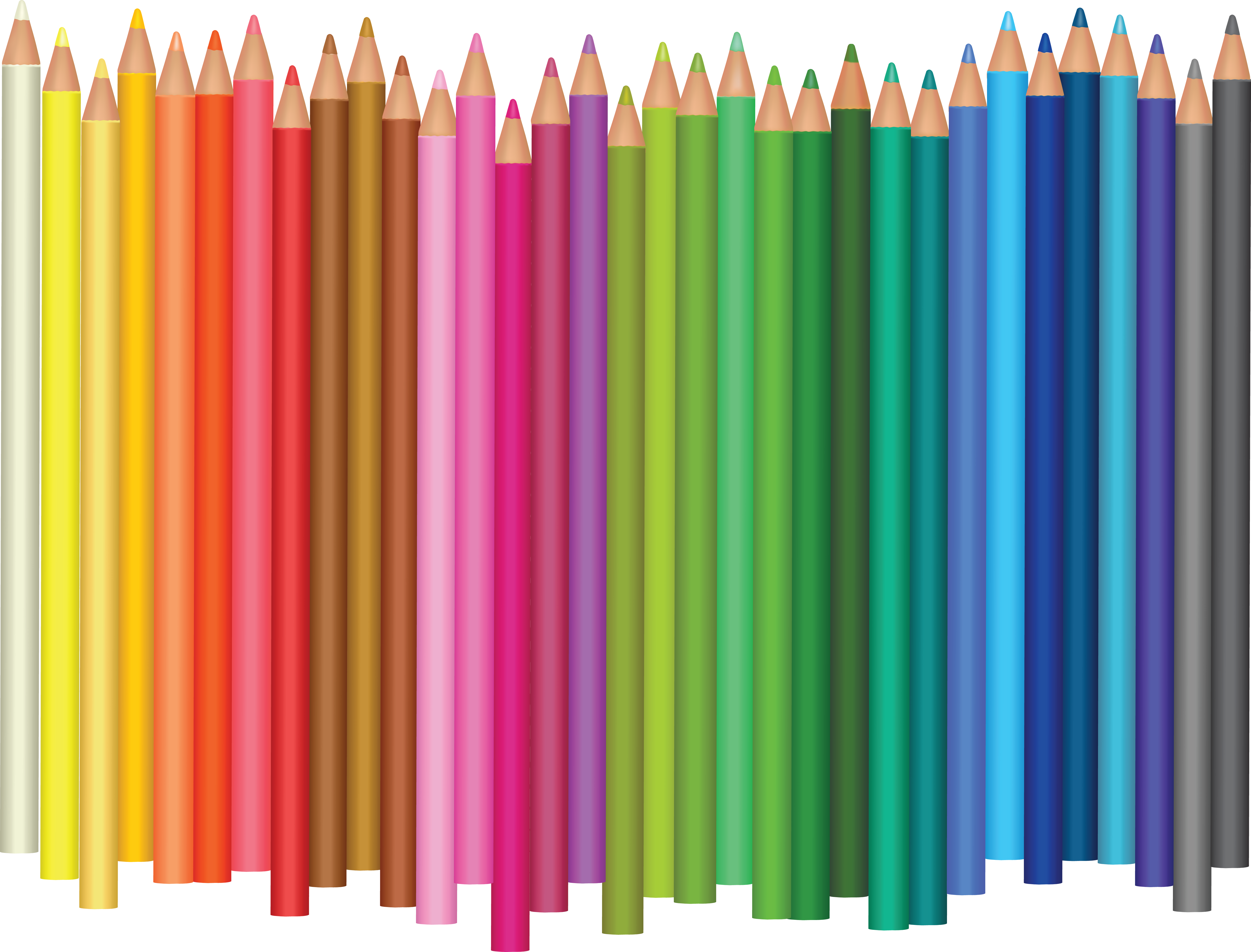 Color s png image. Pencils clipart colouring pencil