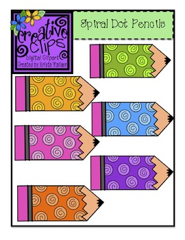  free spiral dot. Pencils clipart creative