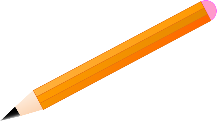 pencils clipart orange