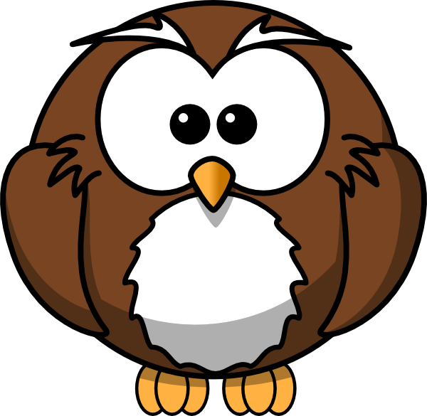 Brown cartoon clip art. Pencils clipart owl