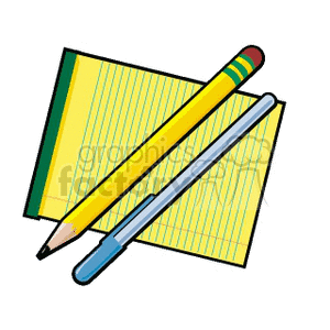pencils clipart pad
