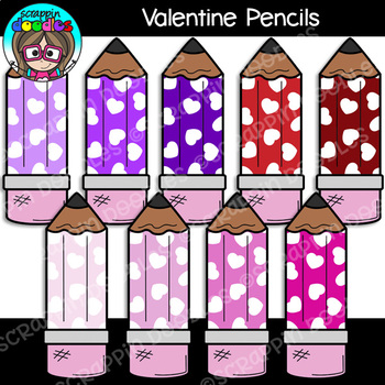 Pencils clipart valentine. Pencil scrappin doodles 