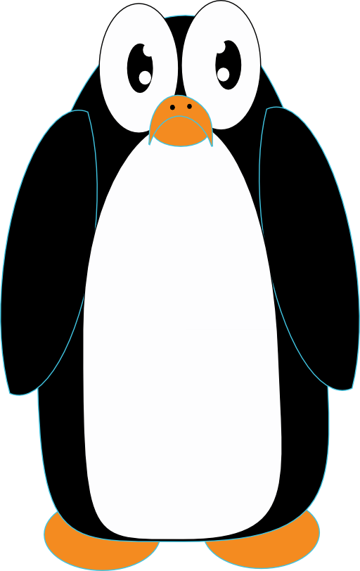 penguin clipart border