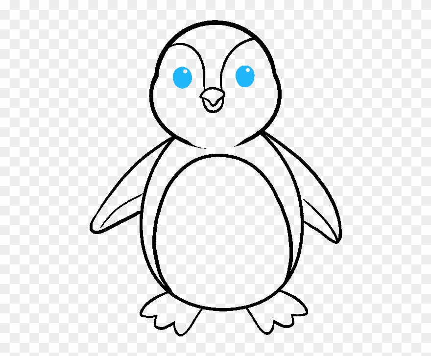 penguin clipart drawing