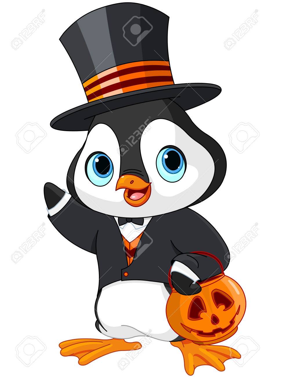 penguin clipart halloween
