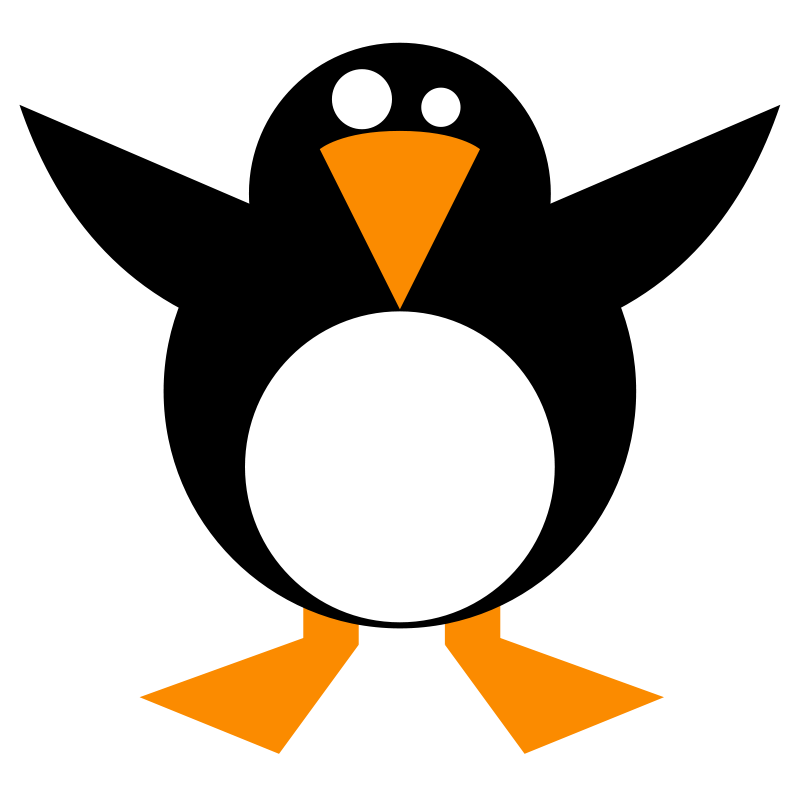 skiing clipart penguin