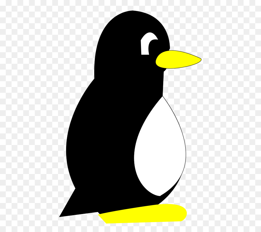 penguin clipart line