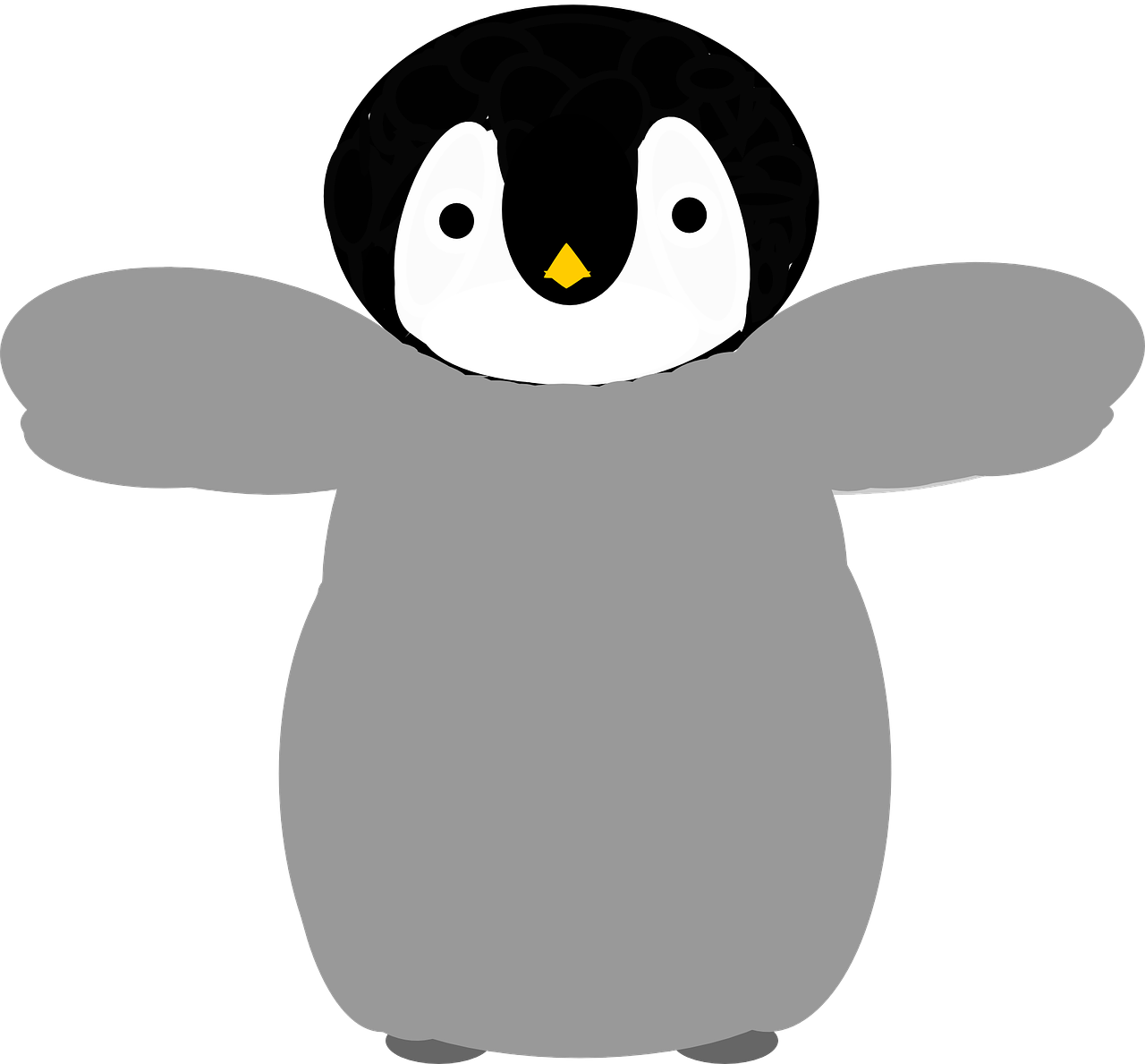 penguin clipart round