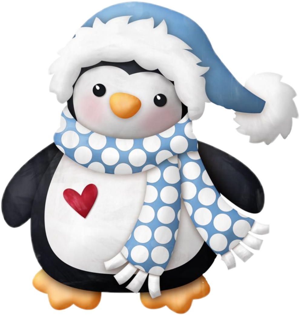 penguin clipart scarf