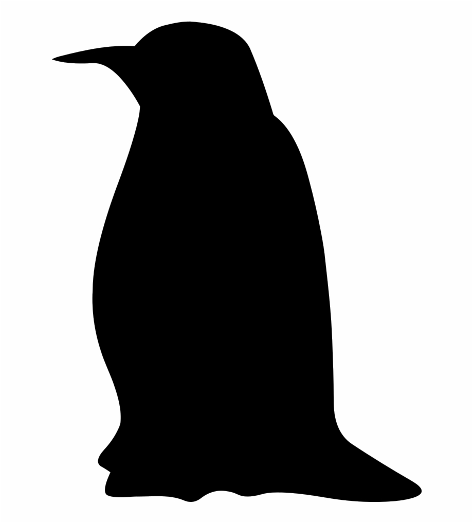 penguins clipart silhouette