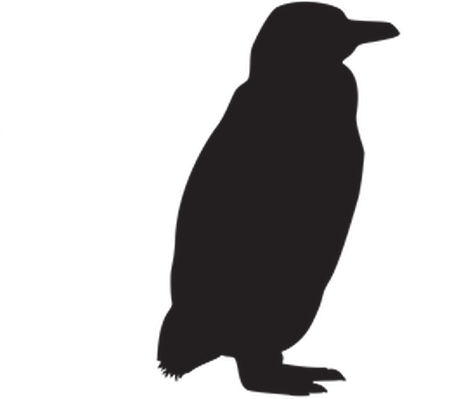 penguin clipart silhouette