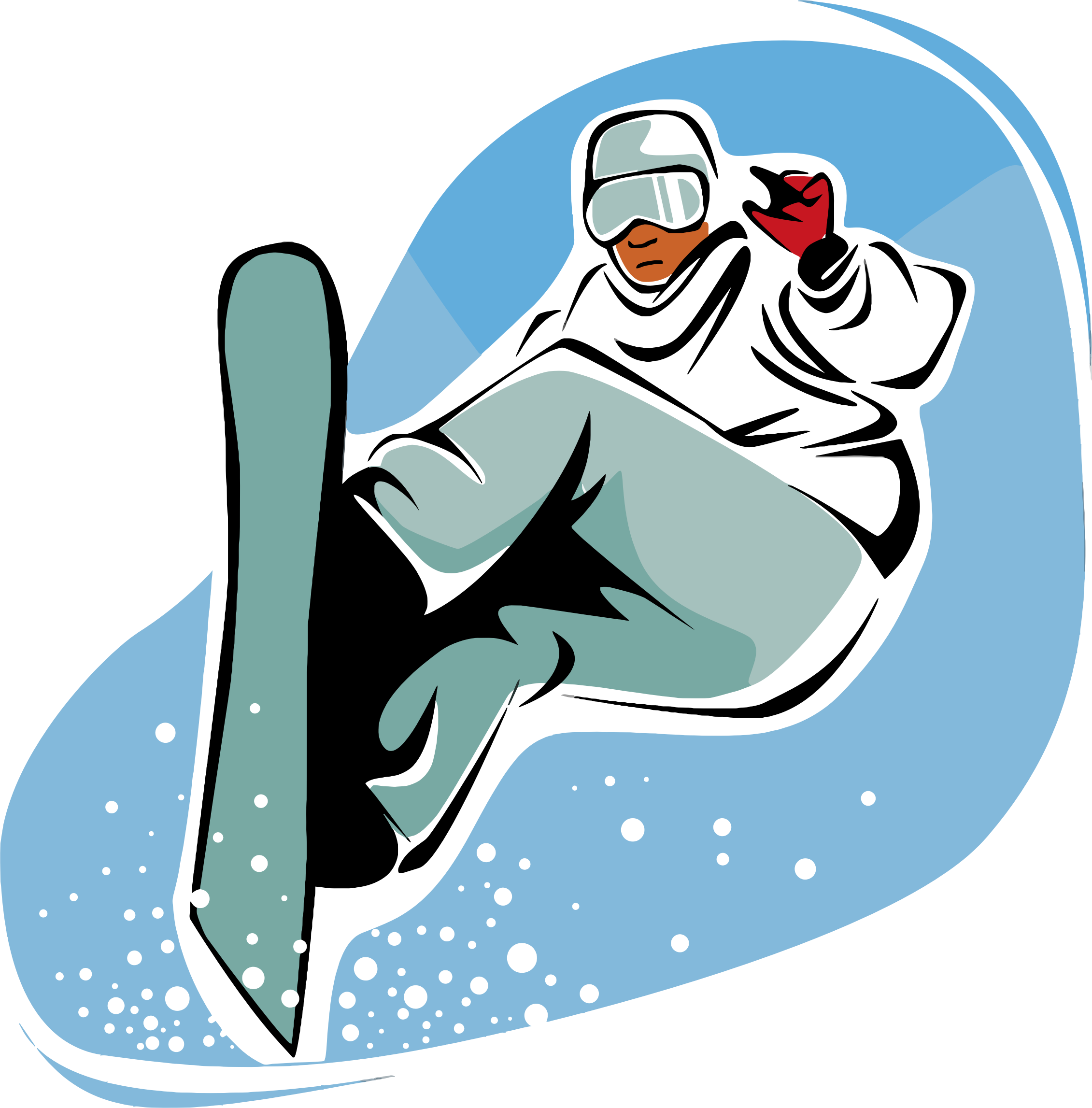 penguin clipart skiing