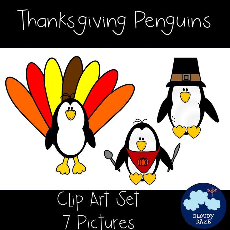 penguin clipart thanksgiving