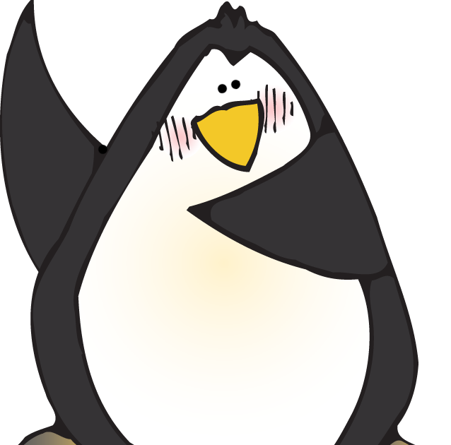 penguin clipart writing