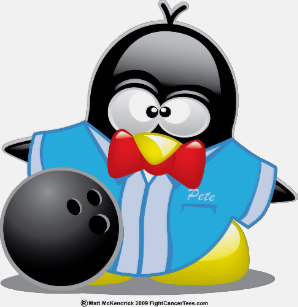 penguins clipart bowling