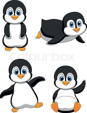 penguins clipart illustration